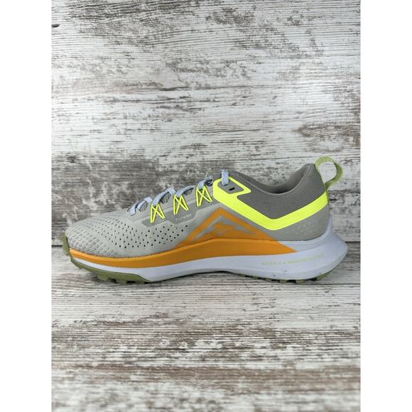 Mens Nike React Pegasus Trail 4 Light Iron Ore/Volt Trail Running Shoes Sz 8 EUC main image 6